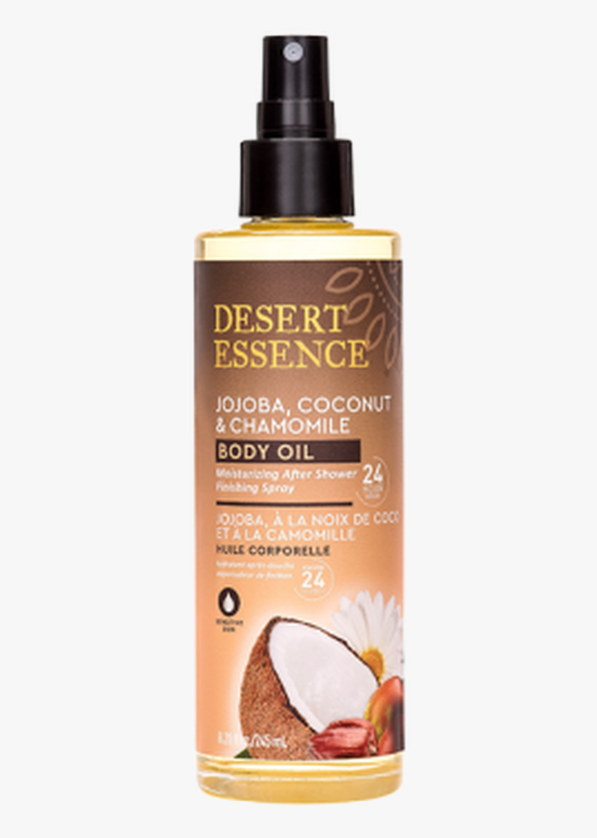 D/e Body Oil Jojob Coconut Chamomile - Desert Essence Jojoba Coconut & Chamomile Body, HD Png Download