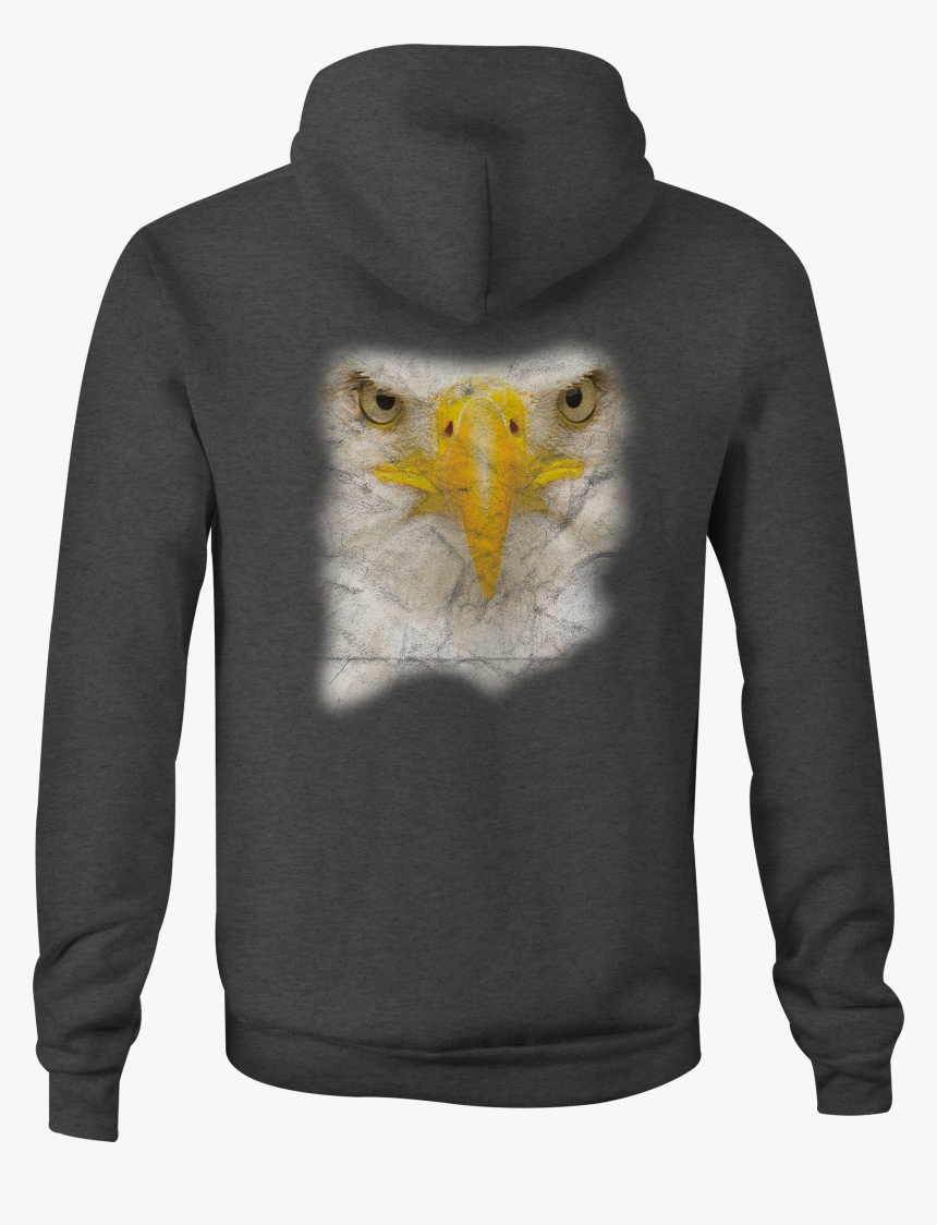 American Zip Up Hoodie Bald Eagle Face Hooded Sweatshirt - Mom And Daughter Hoodies, HD Png Download