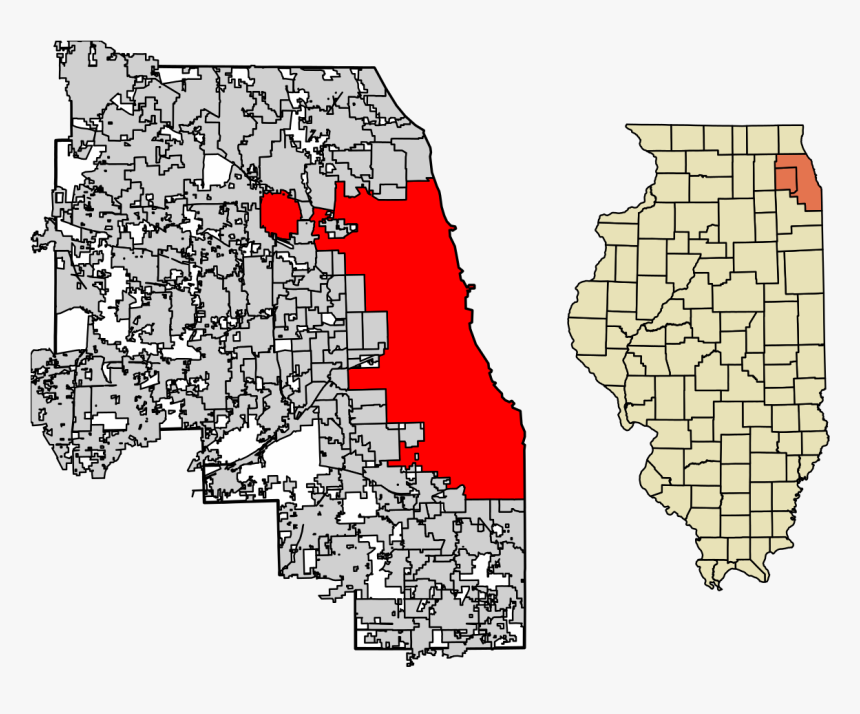 Evanston Illinois On A Map, HD Png Download