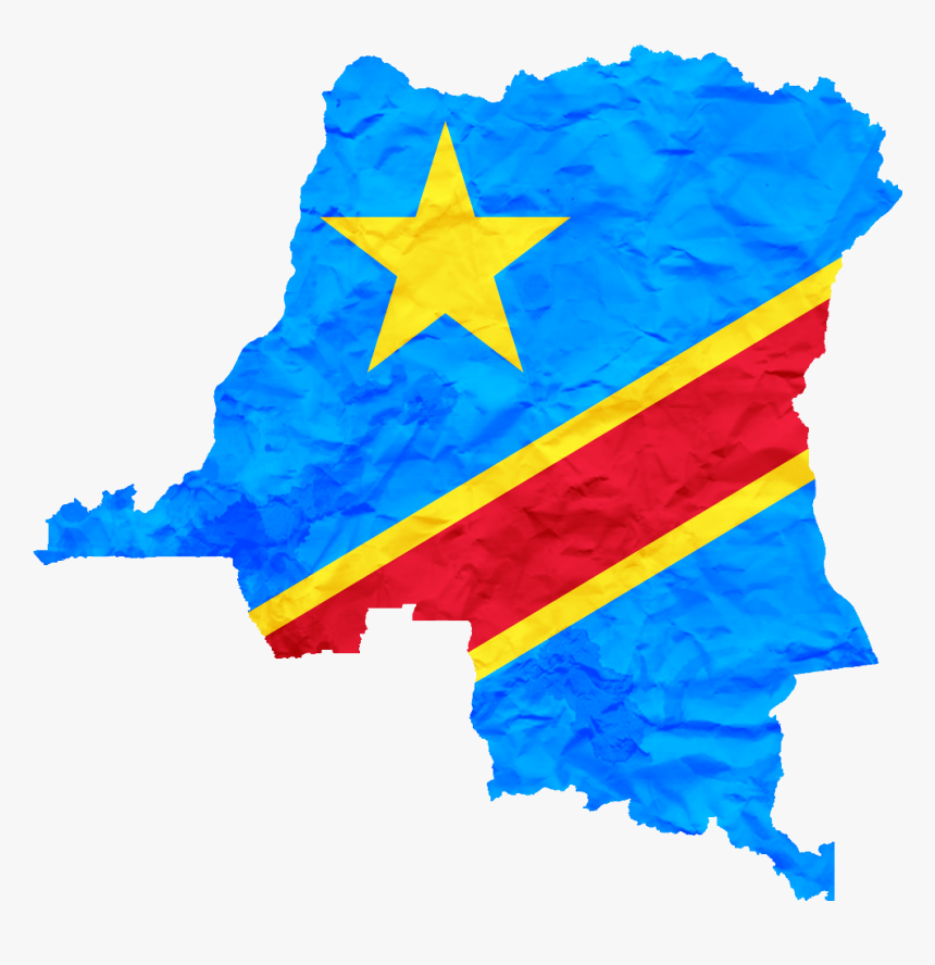Congo Flag On Country, HD Png Download