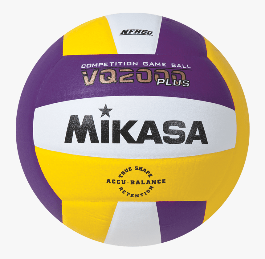 Mikasa Competition Micro-cell Game Ball Purple White - Purple And Yellow Volleyball, HD Png Download