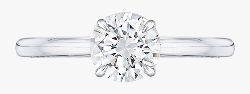 Round Cut Diamond Solitaire Engagement Ring - Pre-engagement Ring, HD Png Download