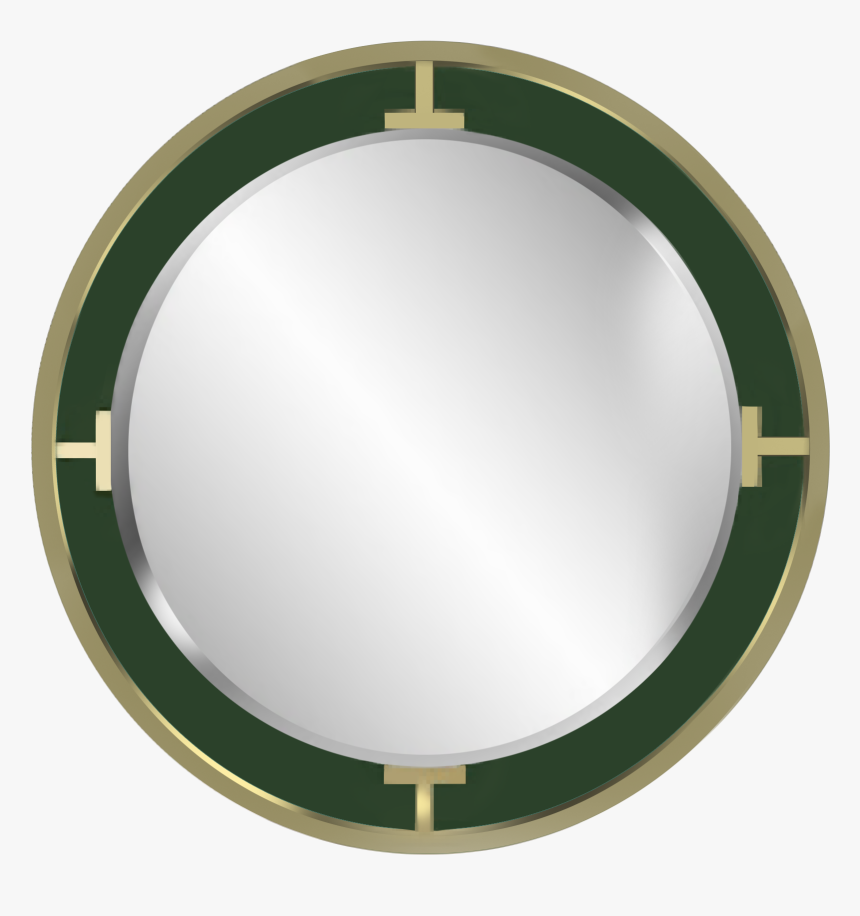 Connected Mirror In Malachite & Gold - Circle, HD Png Download