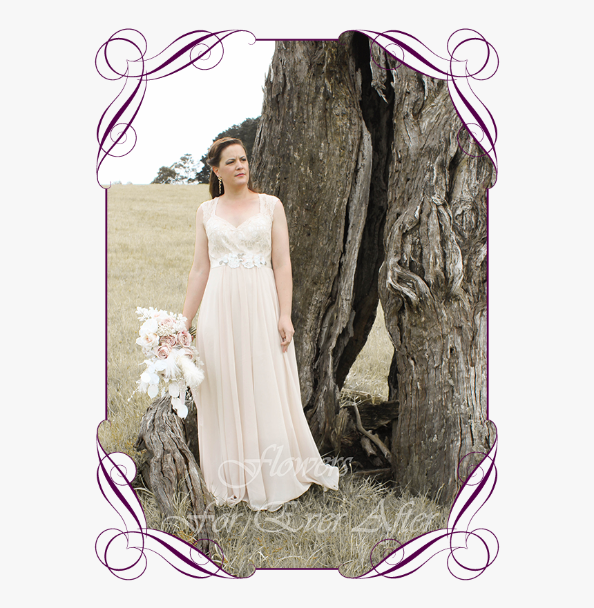 A Gorgeous Silk Artificial Boho Whimsical Romantic - Gown, HD Png Download