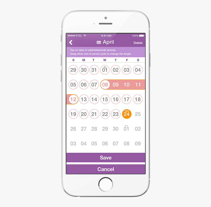 Iphone Calendar, HD Png Download