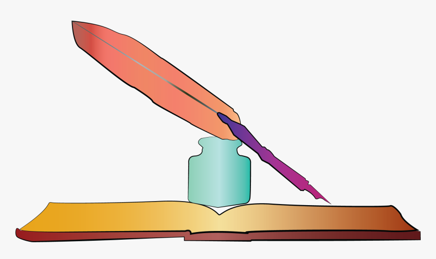 Ink Well On Book Optimized, HD Png Download