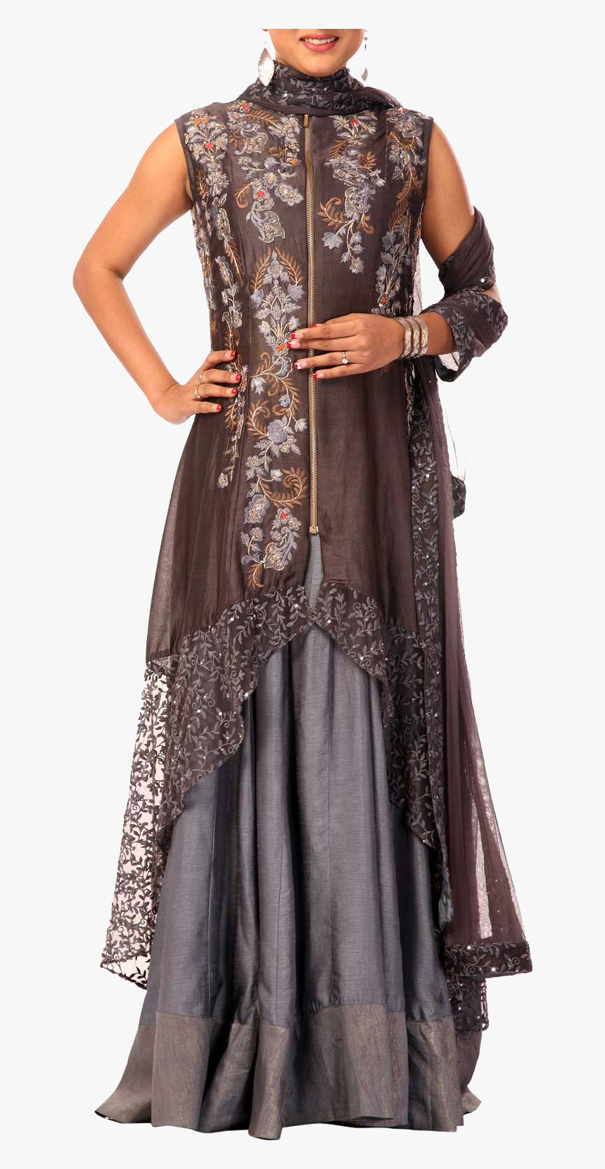 Jacket Frock Suit Png Photo Background - Gown, Transparent Png