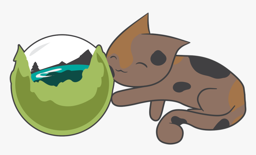 The Catdera Mascot For Caldera Labs Playing With The - Cartoon, HD Png Download