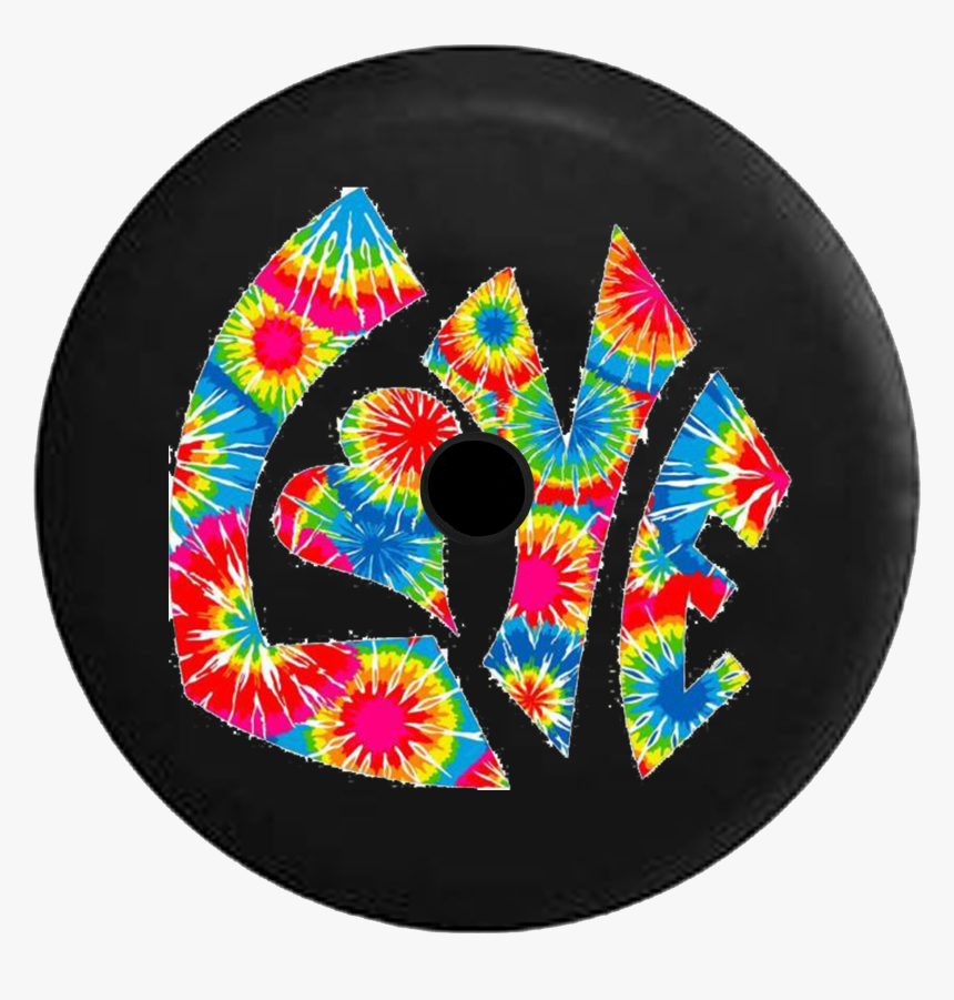 Jeep Wrangler Jl Backup Camera Day Love Peace Joy Heart - Tie-dye, HD Png Download