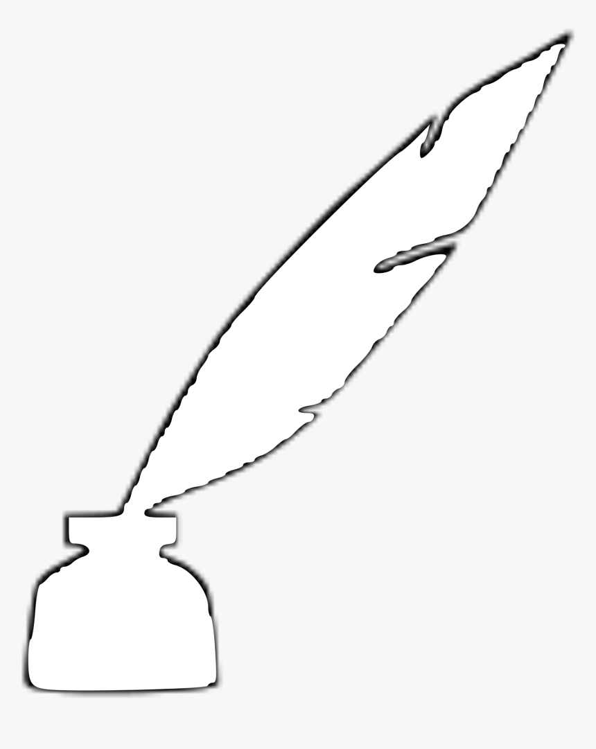 History Vector Book And Quill - Line Art, HD Png Download