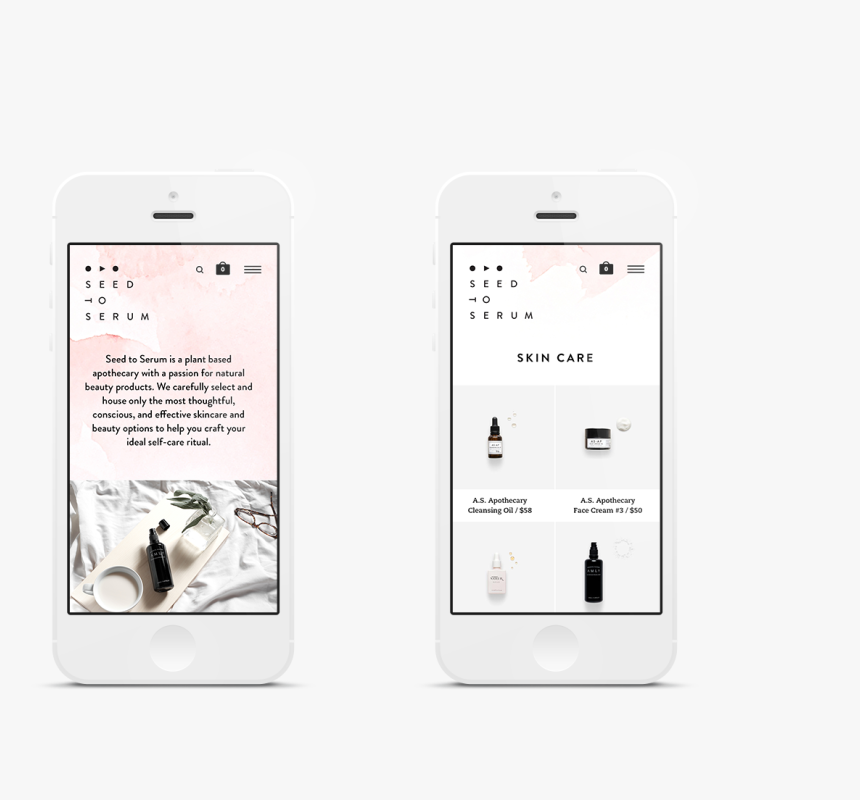 Seed To Serum Website Design By Knoed Creative - Iphone, HD Png Download