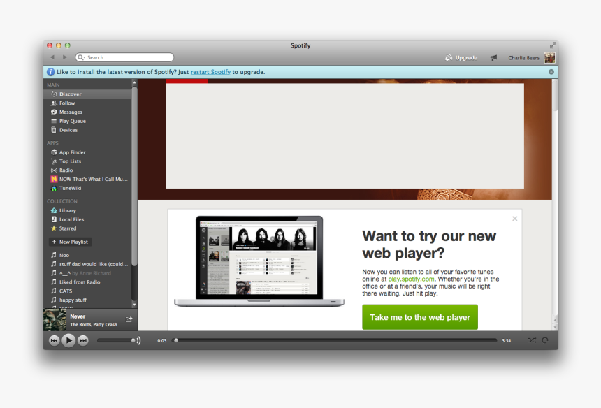 I Ve Clicked That Restart Spotify - Multimedia Software, HD Png Download