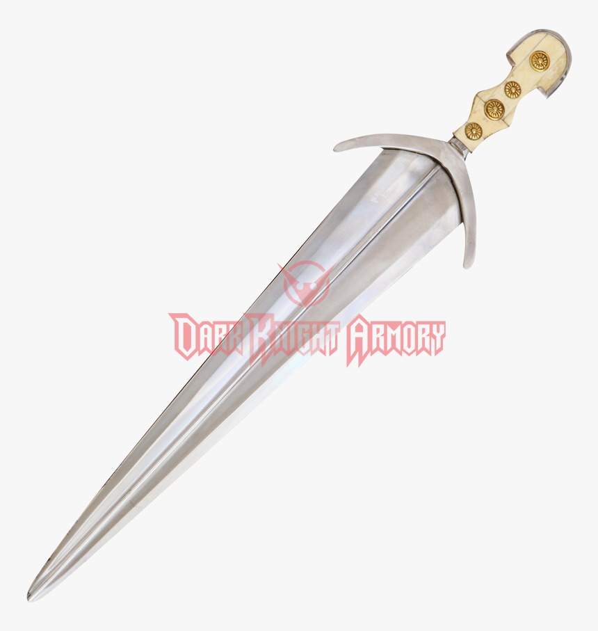 Cinquedea Short Sword - Cinquedea Sword, HD Png Download
