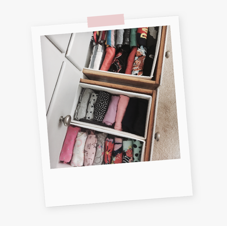 Marie Kondo Kids Clothes - Drawer, HD Png Download