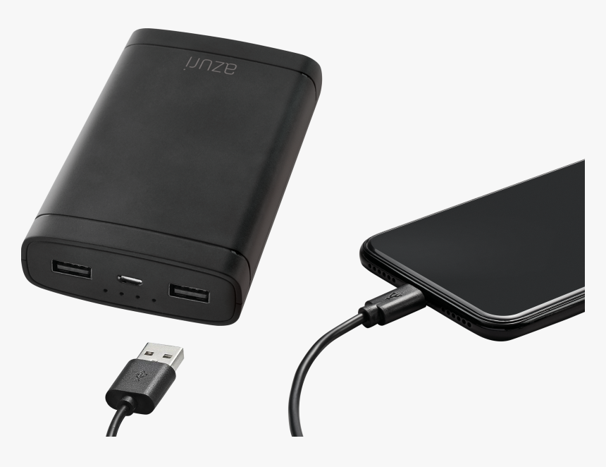 Azuri Powerbank With 2 Usb Ports - Power Bank, HD Png Download