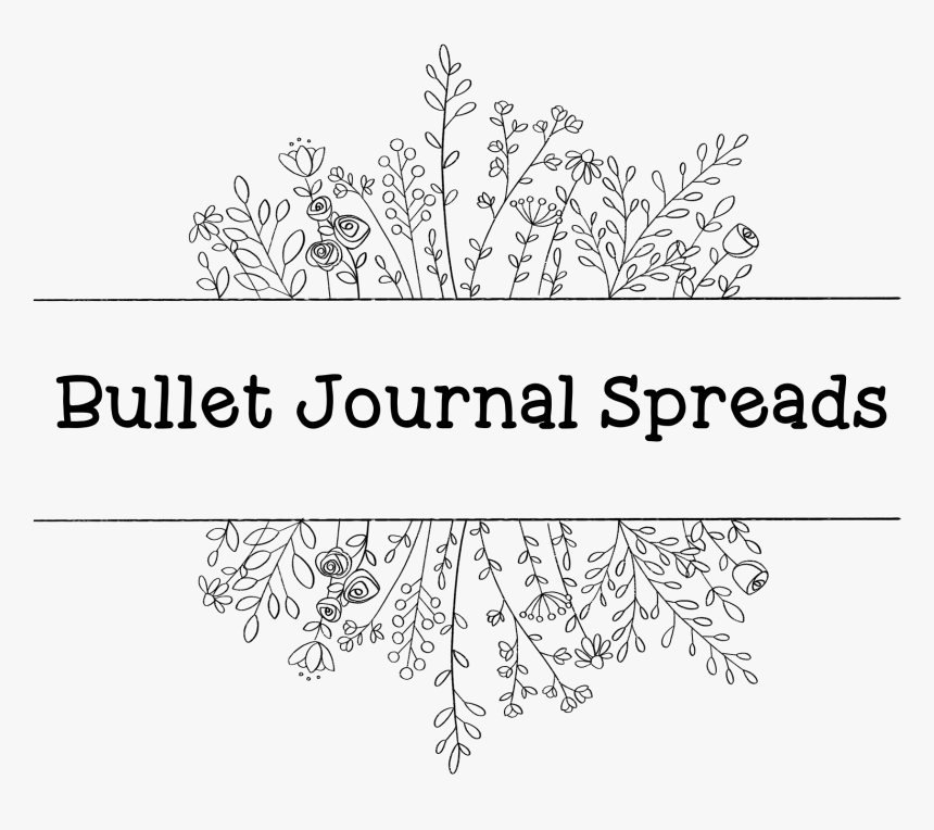 Bullet Journal Spreads - Line Art, HD Png Download