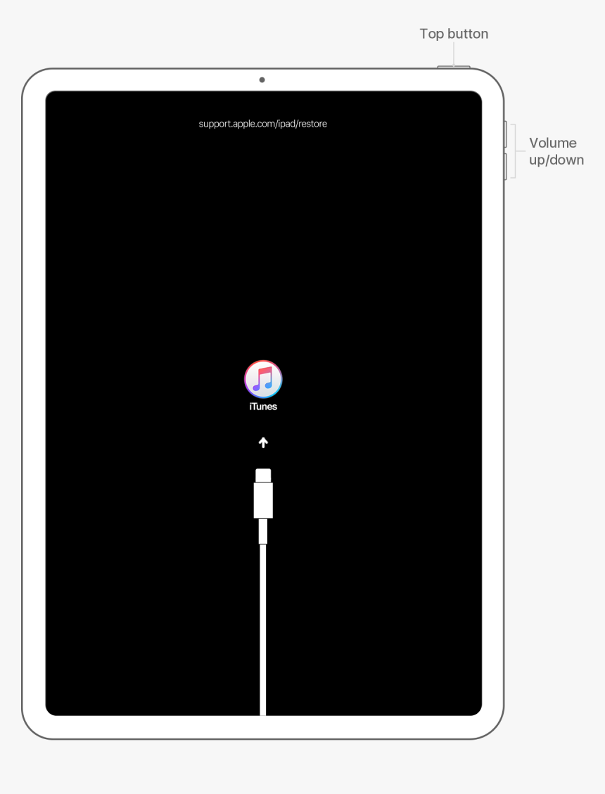Press And Quickly Release The Volume Down Button - Ipad Locked, HD Png Download