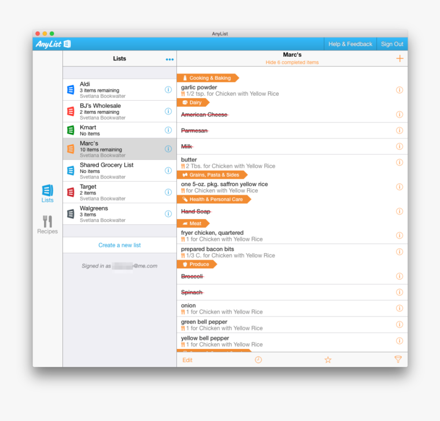 Anylist App, HD Png Download