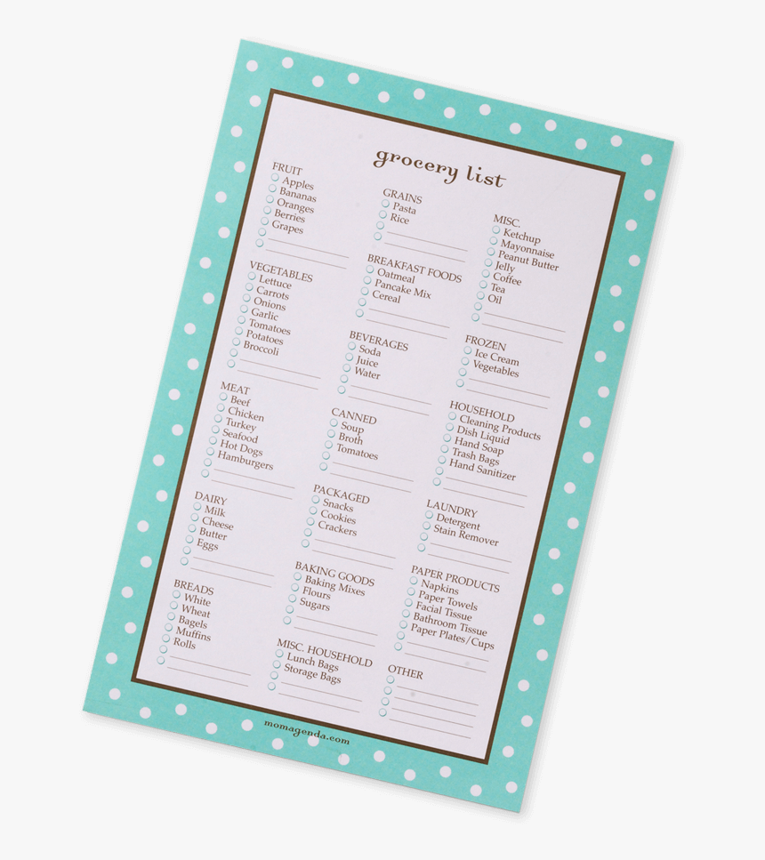Grocery List Maker - List Kertas, HD Png Download