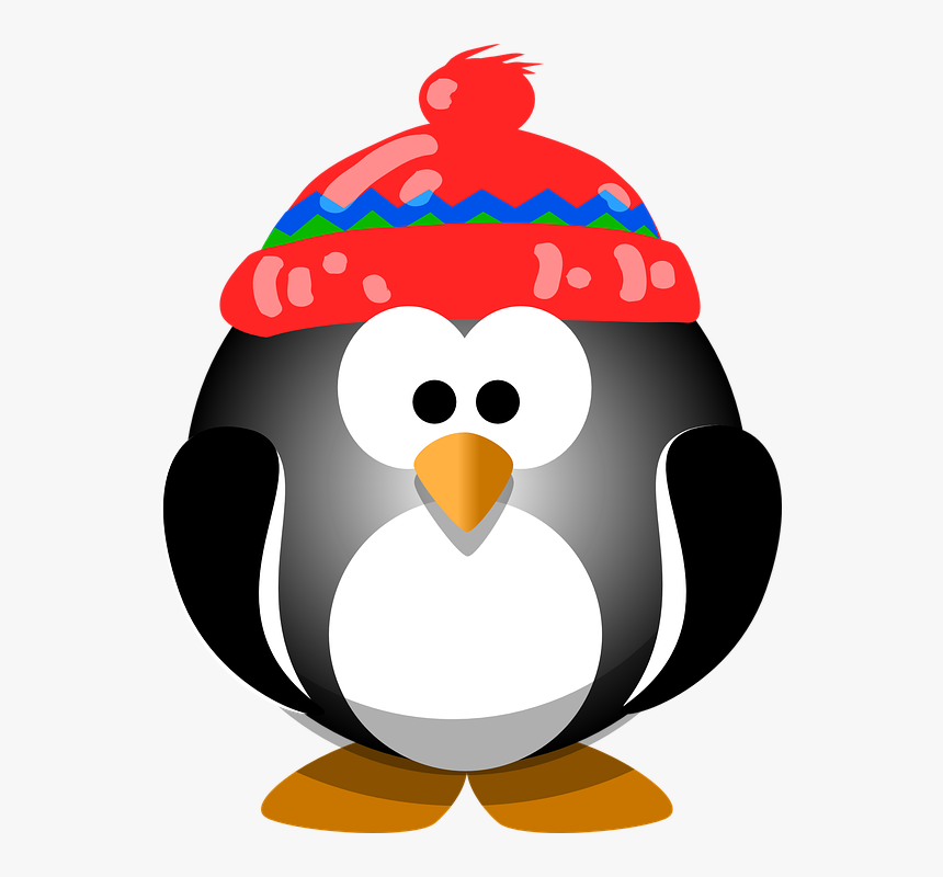 Penguin Hat - Clip Art Penguin Holiday, HD Png Download