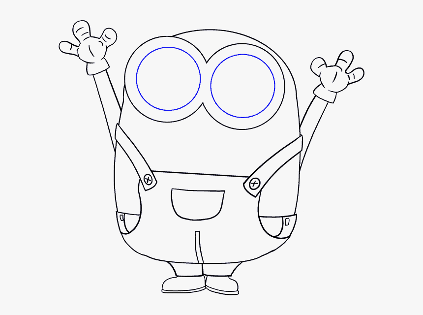 How To Draw Bob The Minion - Draw A Minion Bob, HD Png Download