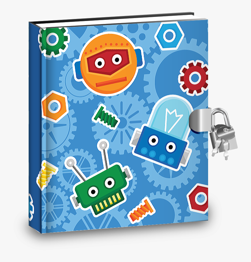 Robot Kids Diary With Lock - Diary Gift For Girlfriend, HD Png Download