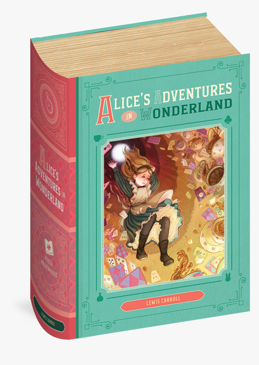 Cover - Alice In Wonderland Book And Puzzle, HD Png Download