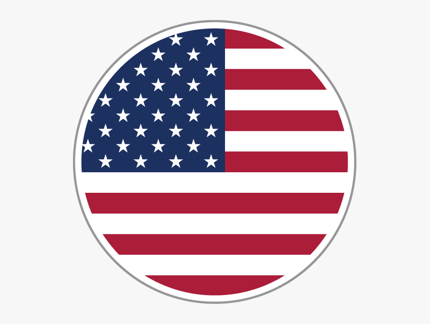 United States Round Flag, HD Png Download