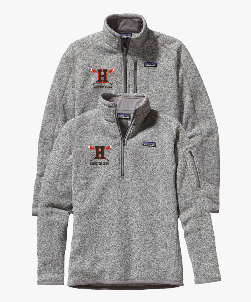 Harriton Crew Patagonia Better Sweater - Grey Patagonia Quarter Zip, HD Png Download