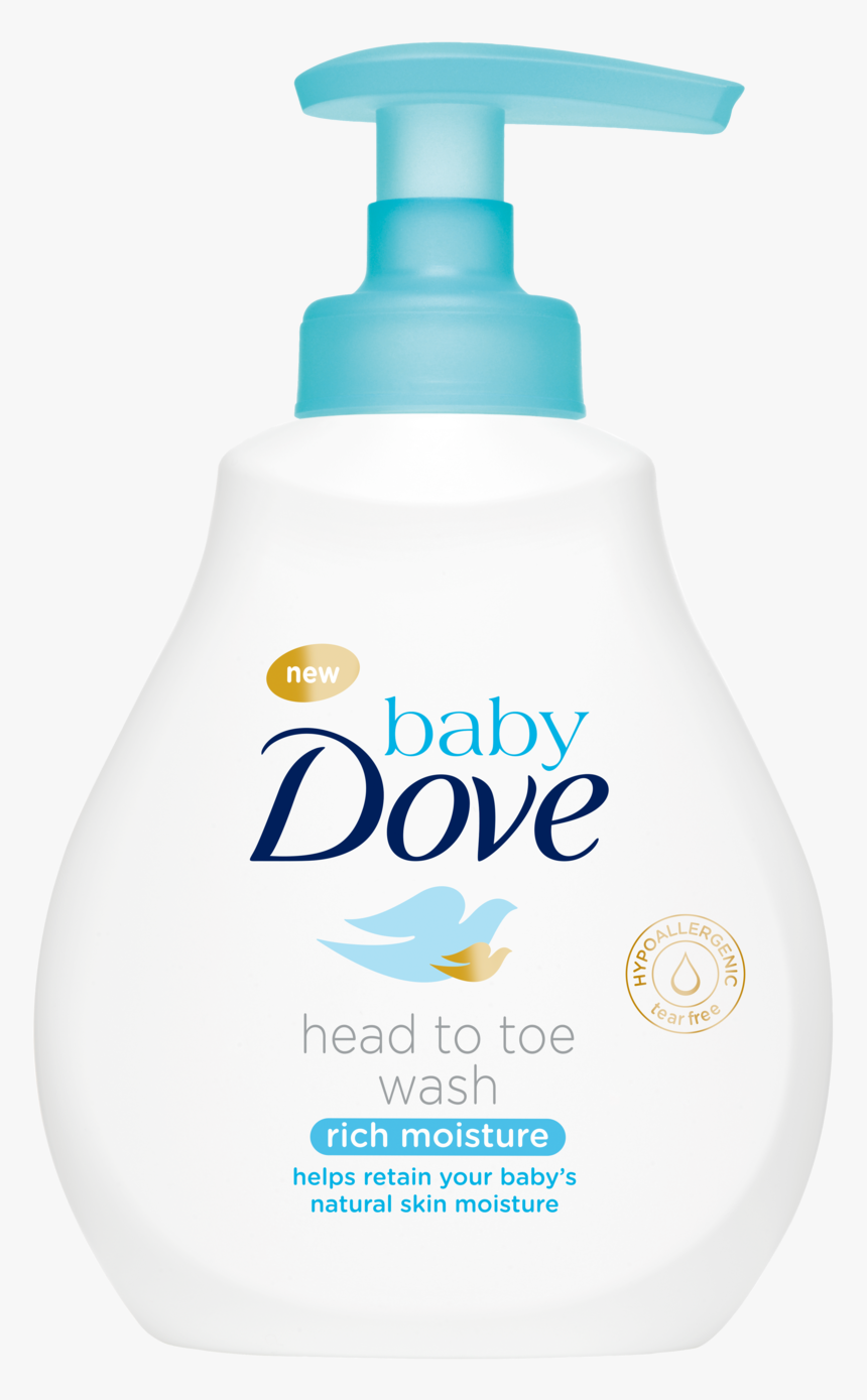 Baby Dove Rich Moisture Head To Toe Wash 200ml - Dove Baby Head To Toe Wash, HD Png Download