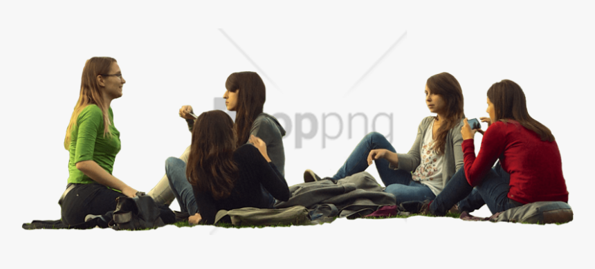 Free Png People Sitting On Bench Png Png Image With - People Sitting At Table Png, Transparent Png