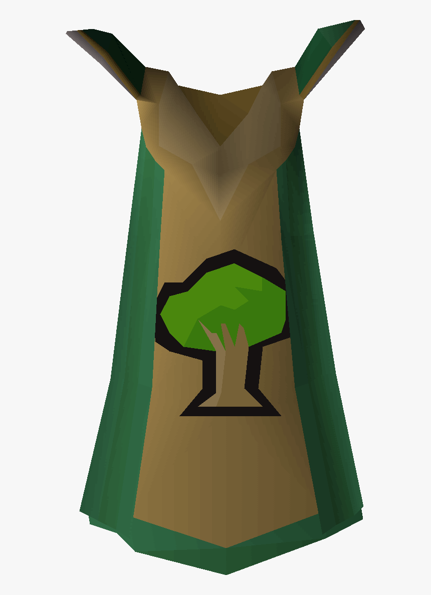 Image Woodcutting T Detail - Osrs Woodcutting Skill Cape, HD Png Download