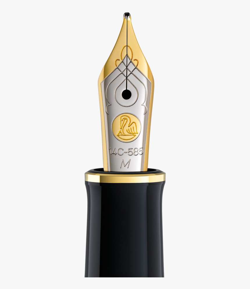 Souverän M600 Black/green Fountain Pen M - Fountain Pen, HD Png Download