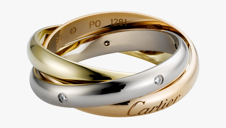 Cartier Ring 3 Gold Trinity, HD Png Download