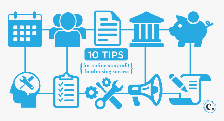 Change Starts Here 10 Tips For Online Nonprofit Fundraising - Icons, HD Png Download