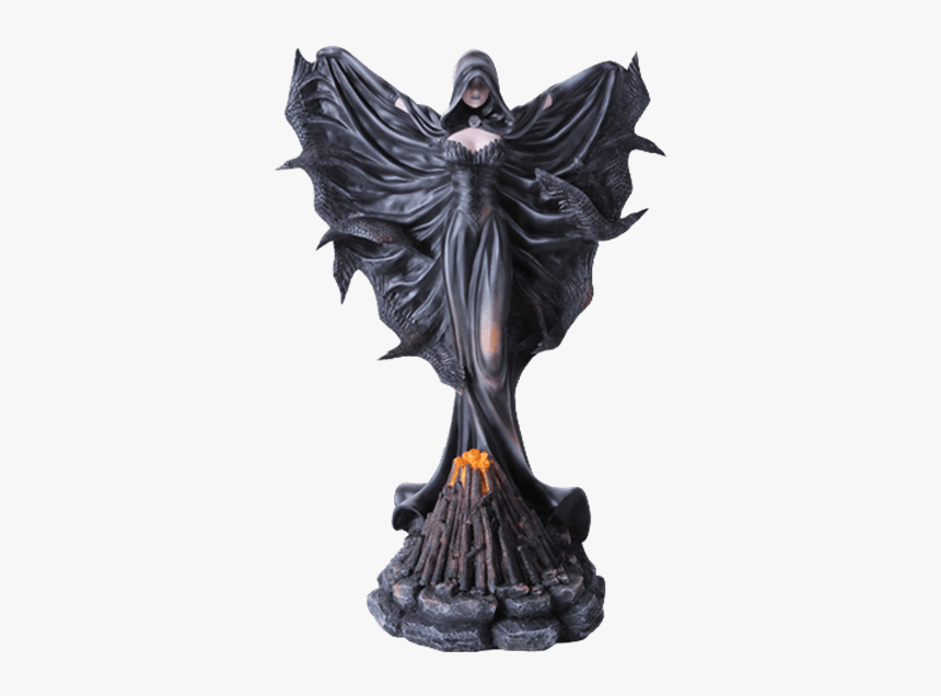 Raven Fire Fairy Statue - Figurine Sorcière, HD Png Download