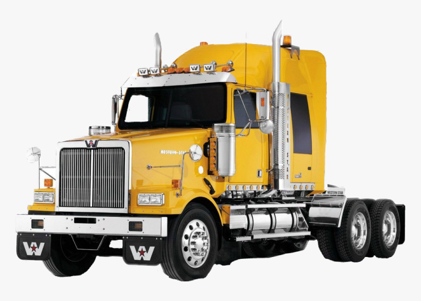 #camion #freetoedit - Yellow Western Star 4900, HD Png Download