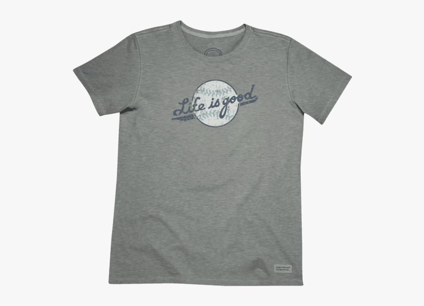 Women S Life Is Good Softball Crusher Tee - Active Shirt, HD Png Download