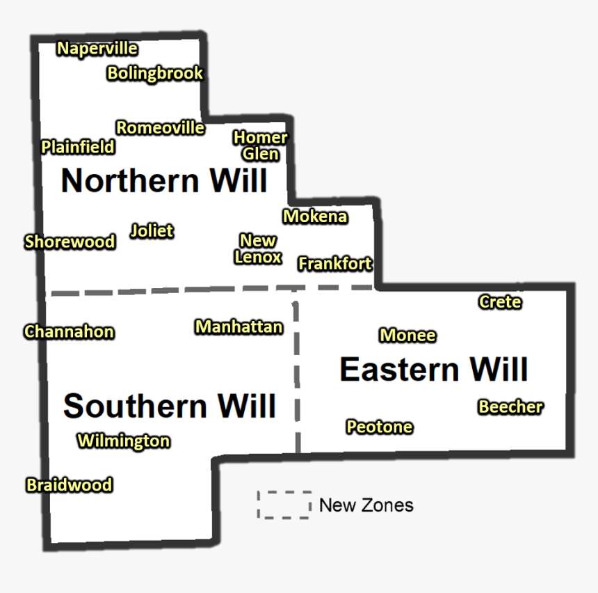 New Forecast Zone Configuration For Will County - Bhakti Wiyata Health Sciences Institute, HD Png Download