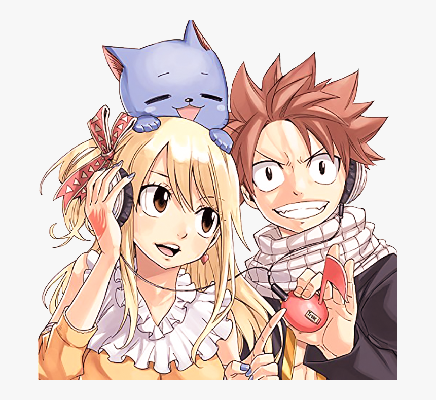 Fairy Tail, Nalu, And Happy Image - Anime Fairy Tail Nalu, HD Png Download