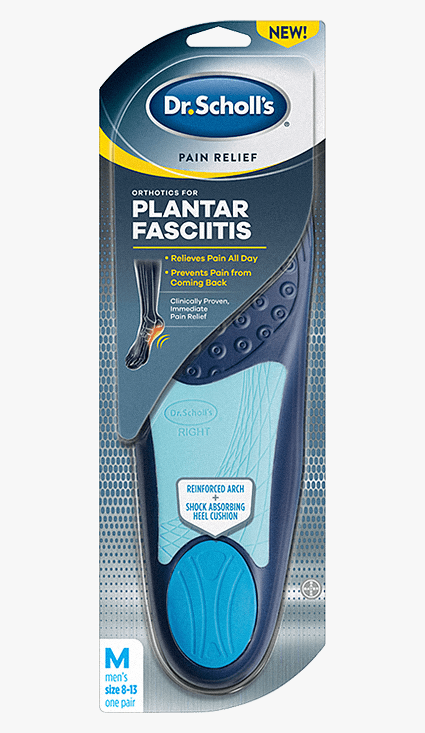 Dr Scholl's Pain Relief Orthotics For Plantar Fasciitis, HD Png Download