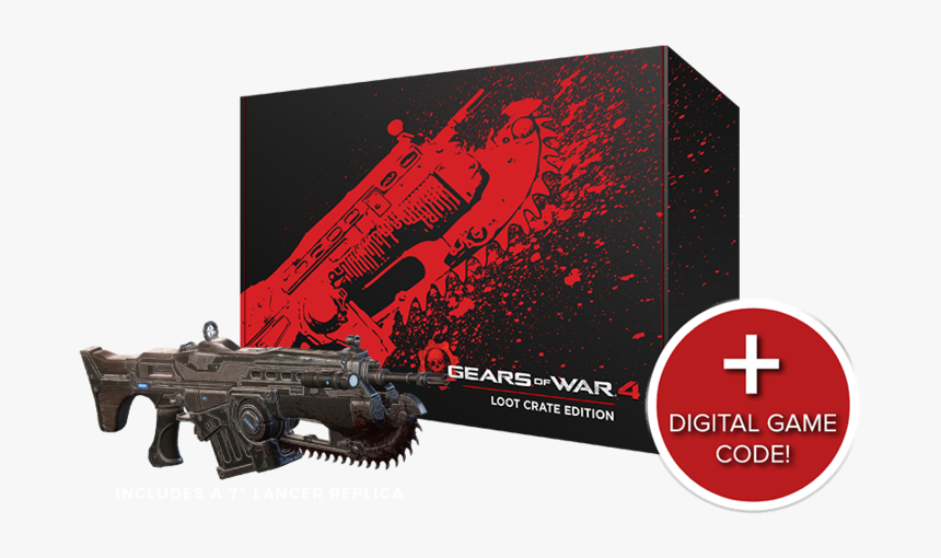 Lancer Loot Crate - Gears Of War, HD Png Download