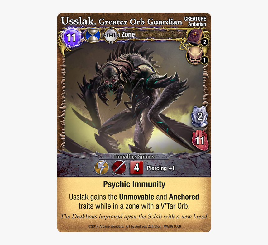 Usslak - Mage Wars Warlord Creature, HD Png Download