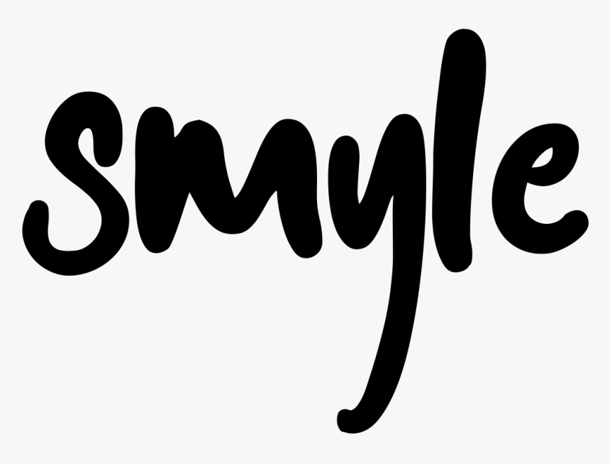 Smyle Logo Black - Calligraphy, HD Png Download