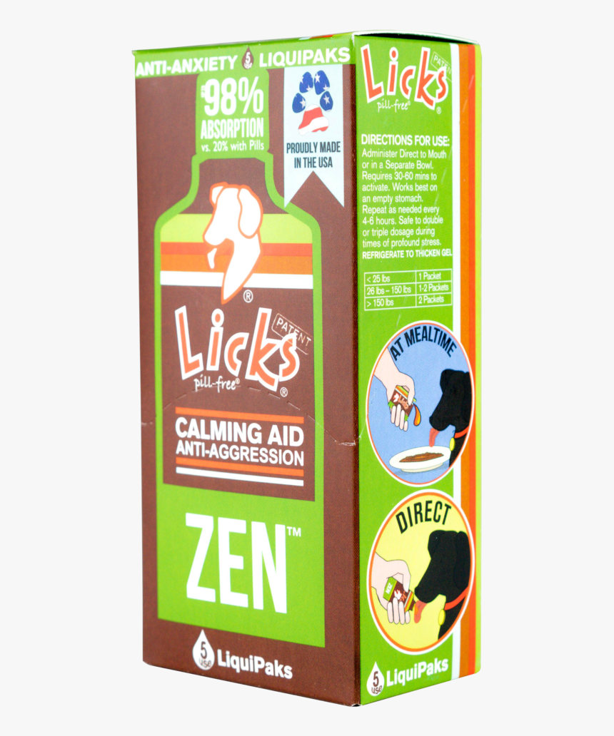 Zen 5ct - Licks Dog Zen Calming Aid Supplements, HD Png Download