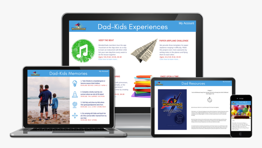 Dad At Computer Png - Online Advertising, Transparent Png