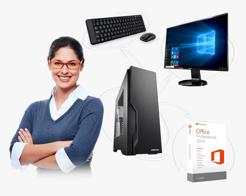 Choose Your Ultimate Desktop Pc Step By Step - Business Woman Smiling Png, Transparent Png
