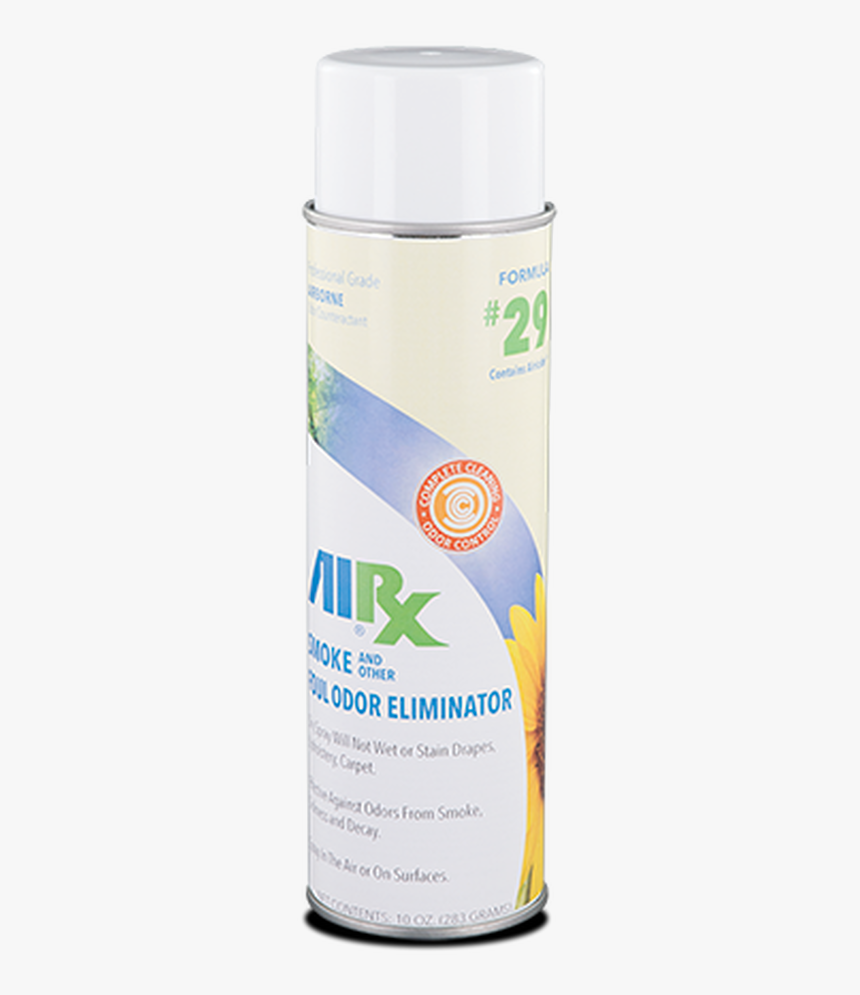 Rx 29 Smoke & Foul Odor Eliminator Aerosol 10oz Can - Plastic Bottle, HD Png Download
