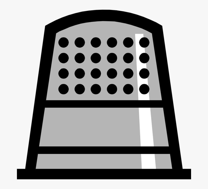 Vector Illustration Of Thimble Fingertip Protector - Thimble Clip Art, HD Png Download