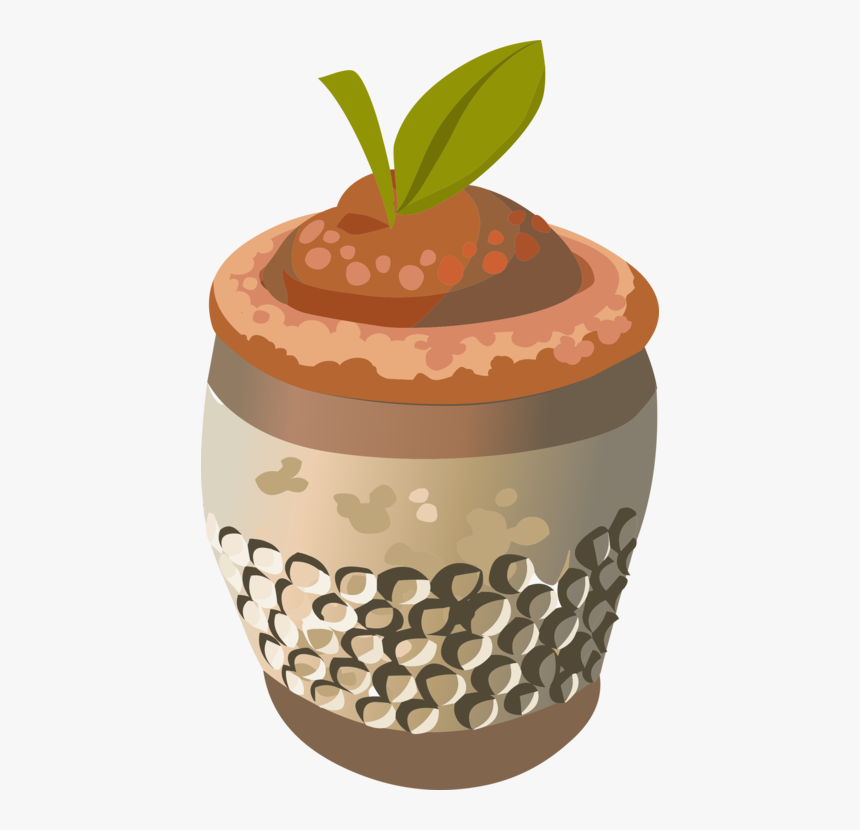 Food,flowerpot,ceramic - Cupcake, HD Png Download